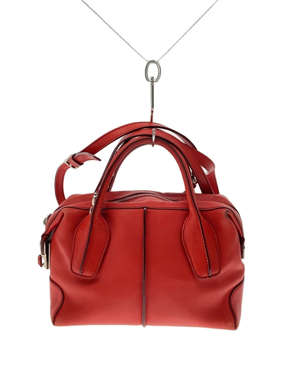 【中古】TOD’S◆2WAY/ショルダーバッグ/レザー/RED【バッグ】