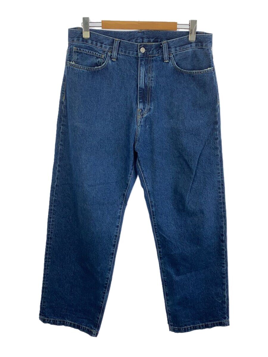 【中古】Carhartt◆ボトム/34/デニム/IDG/無地【メンズウェア】