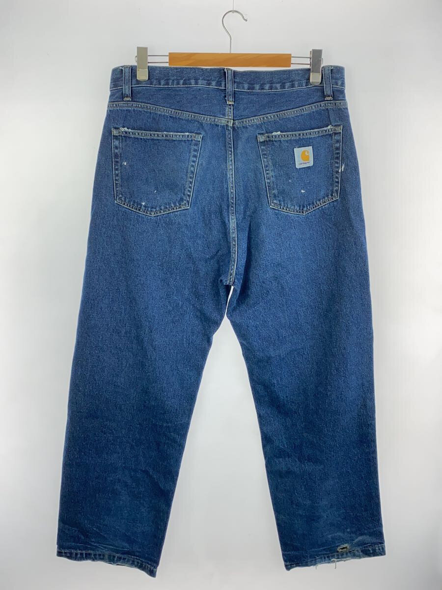 【中古】Carhartt◆ボトム/34/デニム/IDG/無地【メンズウェア】