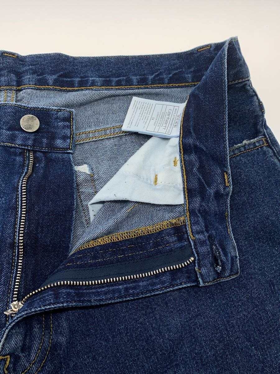 【中古】Carhartt◆ボトム/34/デニム/IDG/無地【メンズウェア】