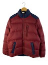 【中古】Timberland◆ダウンジャケット/L/ナイロン/RED/無地/TB0A12KK【メンズウェア】