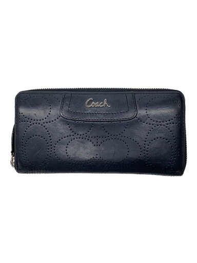 【中古】COACH◆パンチングシグネチャー/長財布/PVC/BLK/レディース【服飾雑貨他】 【中古】COACH◆パンチングシグネチャー/長財布/PVC/BLK/レディース【服飾雑貨他】