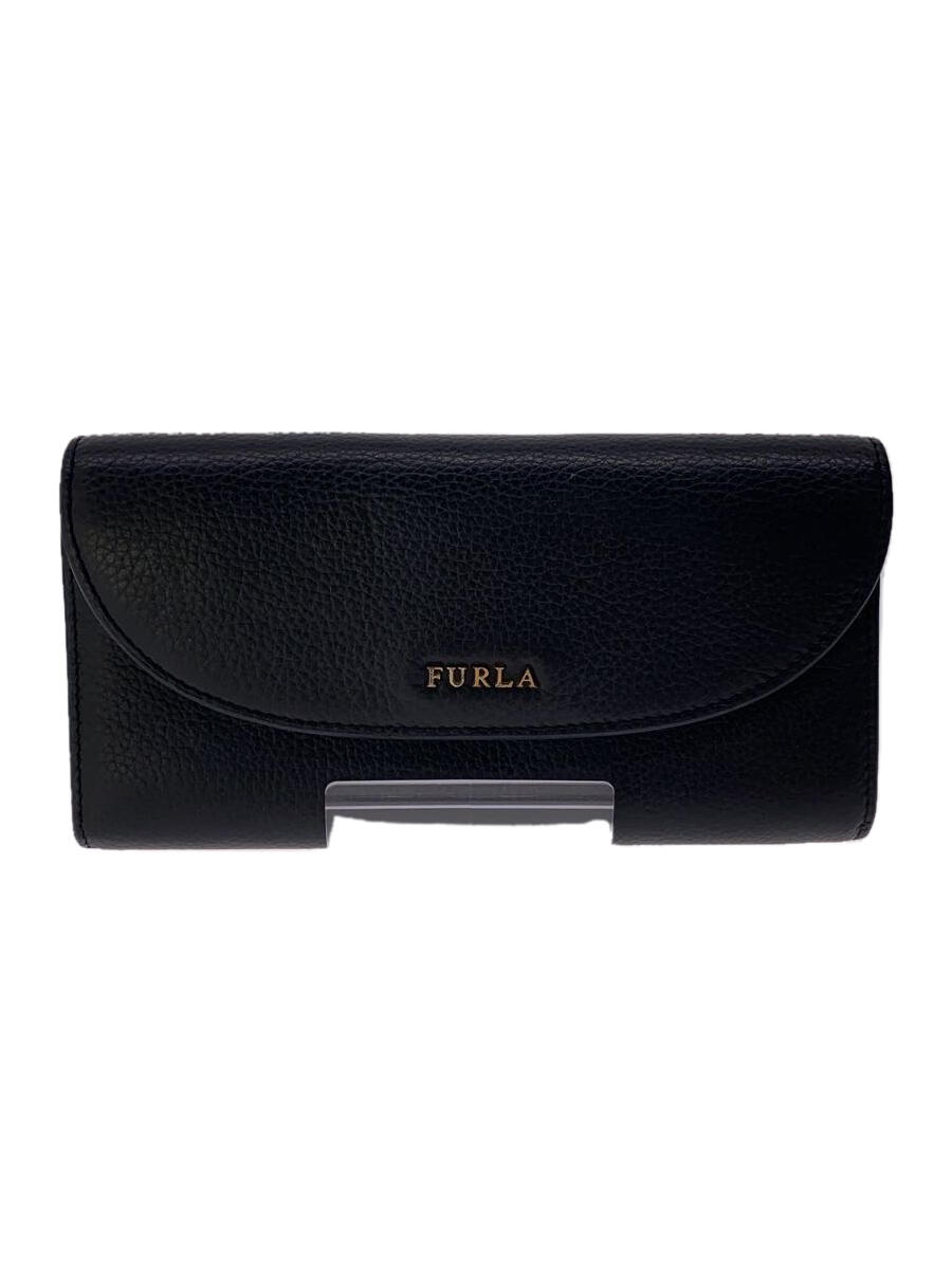 【中古】FURLA◆CLUB XL/長財布/レザー/