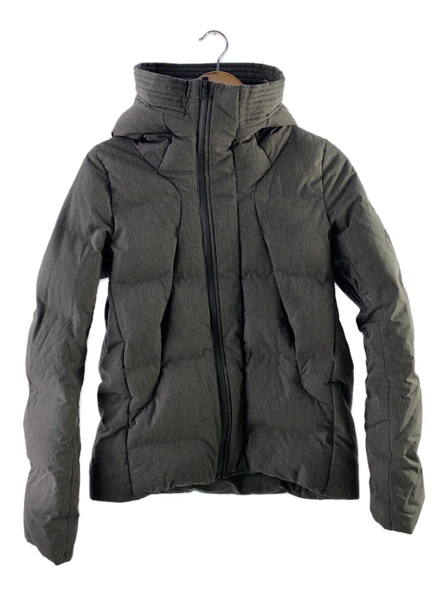 【中古】DESCENTE ALLTERRAIN ◆ダウンジャケット/M/ポリエステル/GRY/DIA3577U/Fusion/毛玉襟汚れ有【メンズウェア】