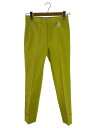 【中古】DRAWER◆コットンツイルスリムパンツ/ボトム/36/コットン/YLW/6514-236-0988//【レディースウェア】