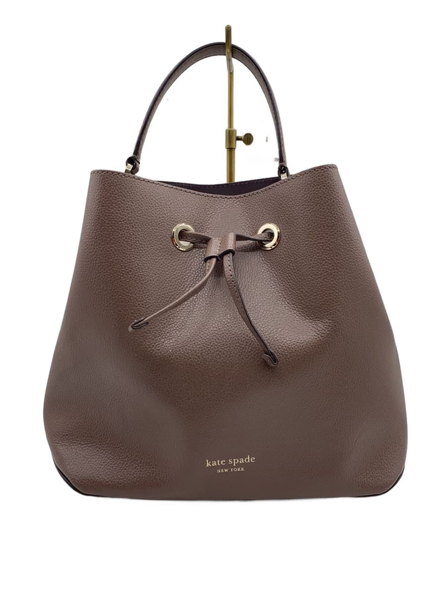 KATE SPADE - 【中古】kate spade new york◆ショルダーバッグ/レザー/BRW/無地【バッグ】