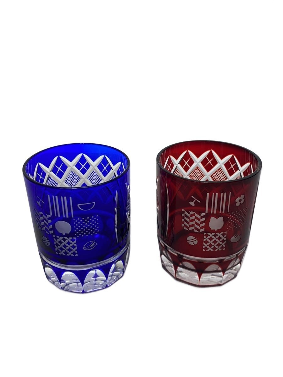【中古】グラス/2点セット/ほっともっと/ドラえもん/懸賞品/江戸切子【キッチン用品】