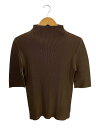 【中古】PLEATS PLEASE ISSEY MIYAKE◆半袖カットソー/3/ポリエステル/BRW/無地/PP33-JK373【レディースウェア】