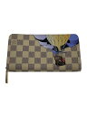 【中古】LOUIS VUITTON◆ジッピー・ウォレット_ダミエ・アズール_/レディース/ホワイト/N63006/長財布【服飾雑貨他】
