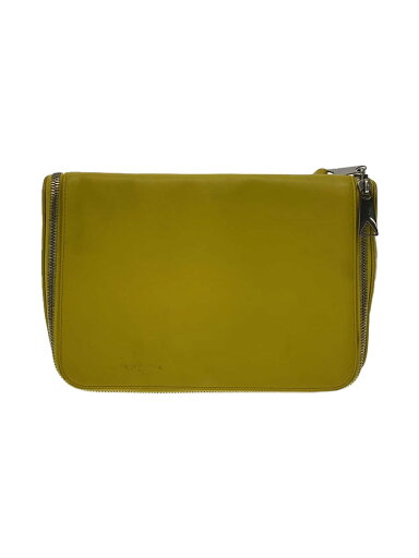 【中古】BOTTEGA VENETA◆セカンドバッグ/ハンドバッグ/レザー/YLW/666771【バッグ】 【中古】BOTTEGA VENETA◆セカンドバッグ/ハンドバッグ/レザー/YLW/666771【バッグ】