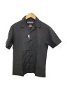 【中古】NEIGHBORHOOD◆ALOHA SOLID N-SHIRT/半袖シャツ/M/ナイロン/BLK/無地/191AQNH-SHM06//【メンズウェア】