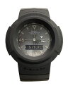 【中古】CASIO◆ソーラー腕時計_G-SHOCK/デジアナ/ラバー/BLK/BLK【服飾雑貨他】