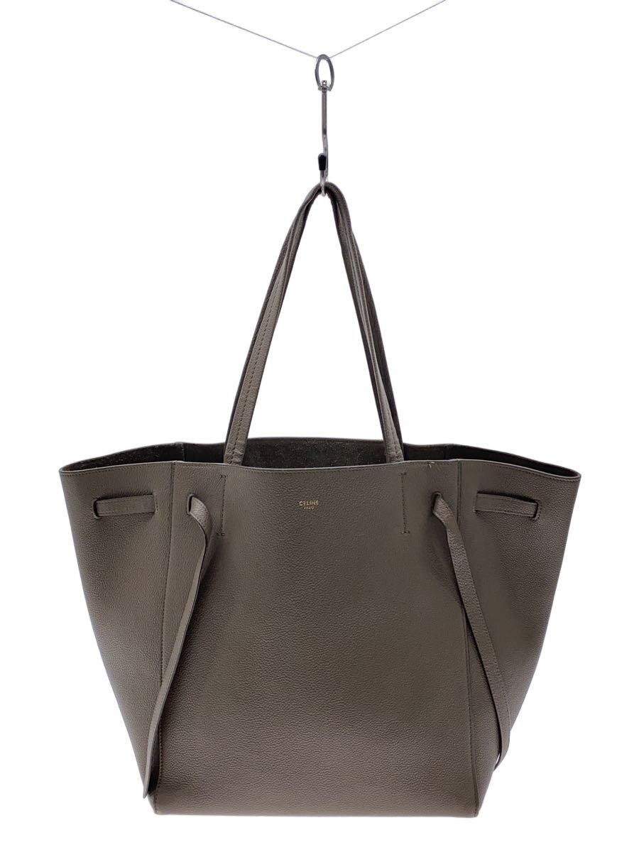 【中古】CELINE◆トートバッグ/--/BEG/無地【バッグ】