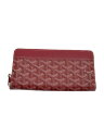 【中古】GOYARD◆ジップアラウンドマティニョン/長財布/PVC/BRD/総柄/メンズ【服飾雑貨他】