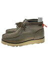 【中古】Clarks◆シューズ/26cm/カーキ/スウェード/261614377075【シューズ】