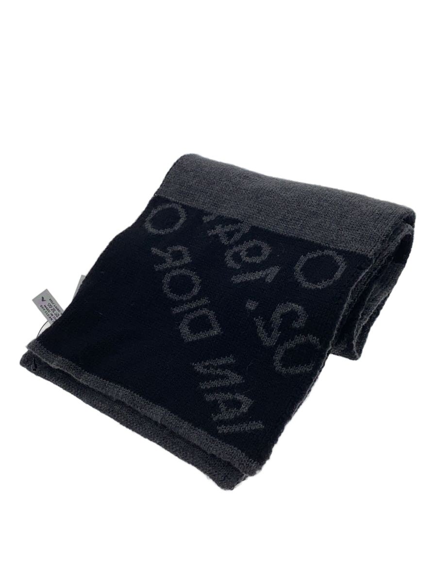 【中古】Christian Dior◆Christian Dior クリスチャンディオール マフラー/ウール/BLK/レディース//【服飾雑貨他】