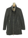 【中古】DIESEL◆コート/S/ウール/GRY/無地【レディースウェア】