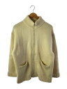 【中古】Ets.MATERIAUX◆カーディガン(厚手)/3/ウール/IVO/無地/22-080-300-2602-3-1【メンズウェア】