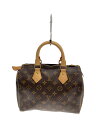 【中古】LOUIS VUITTON◆2)スピーディ25_モノグラム・キャンバス_BRW/PVC/BRW【バッグ】