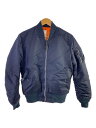 【中古】ALPHA INDUSTRIES◆フライトジャケット/M/ナイロン/NVY/20004-467【メンズウェア】