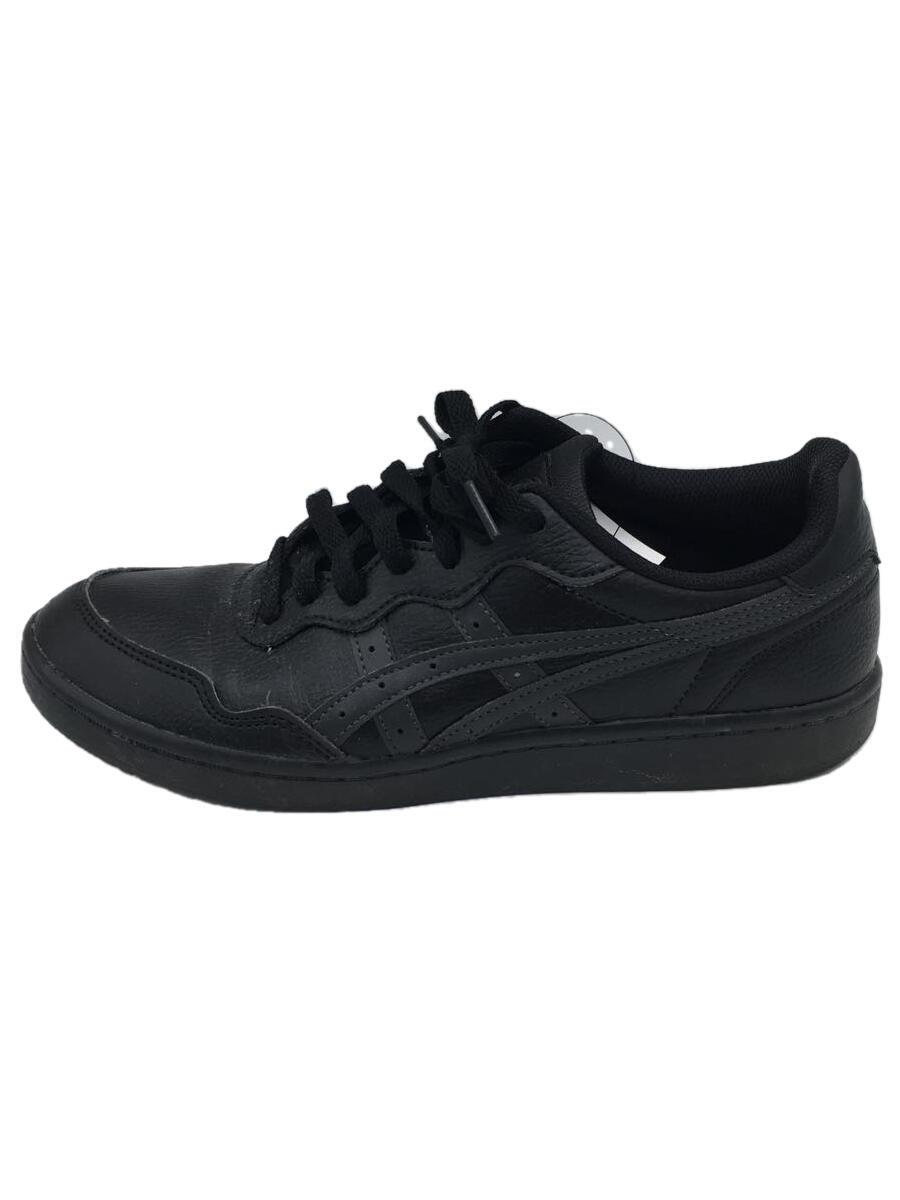 【中古】ASICS◆ローカットスニーカー/26.5cm/BLK/レザー/F130721【シューズ】