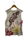 【中古】Faith Connexion◆タンクトップ/S/コットン/WHT/総柄/x3775j00037【メンズウェア】