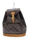 【中古】LOUIS VUITTON◆モンスリMM_モノグラム・キャンバス_BRW/PVC/BRW【バッグ】