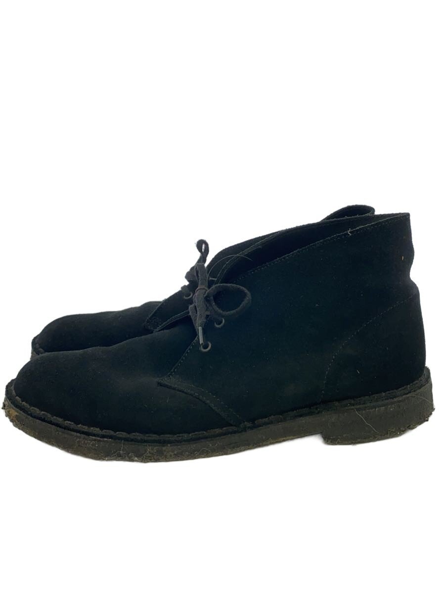 【中古】Clarks◆チャッカブーツ/--/BLK/スウェード【シューズ】