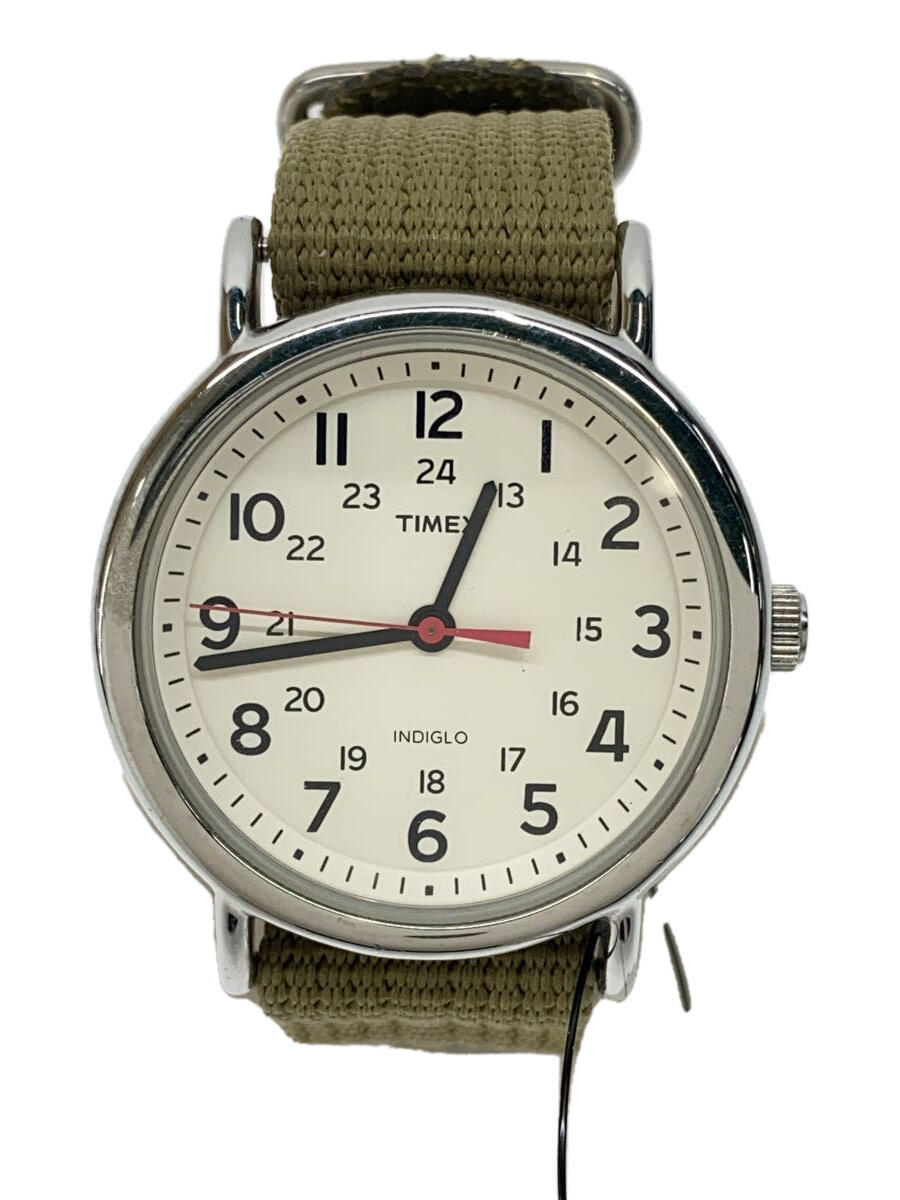 【中古】TIMEX◆クォーツ腕時計/アナ