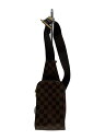 【中古】LOUIS VUITTON◆ジェロニモス_ダミエ・エベヌ_BRW/PVC/ブラウン/ルイヴィトン//【バッグ】