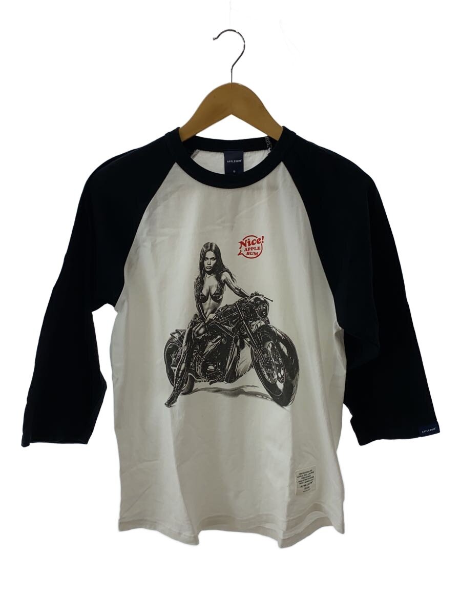 Rakuten - 【中古】APPLEBUM◆7分袖カットソー/M/コットン/WHT【メンズウェア】