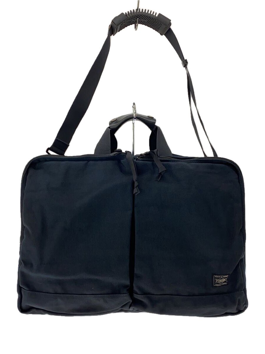 【中古】PORTER◆ブリーフケース/ナイロン/NVY/無地/504-08996【バッグ】
