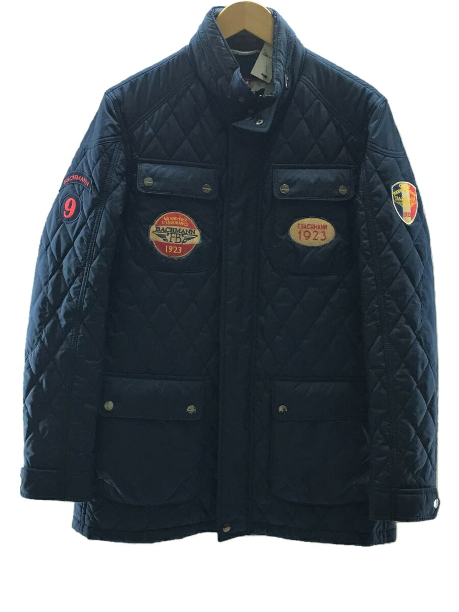 【中古】FERNAND BACHMANN/17FW/ワッペン/キルティングジャケット/M/ポリエステル/ネイビー【メンズウェア】