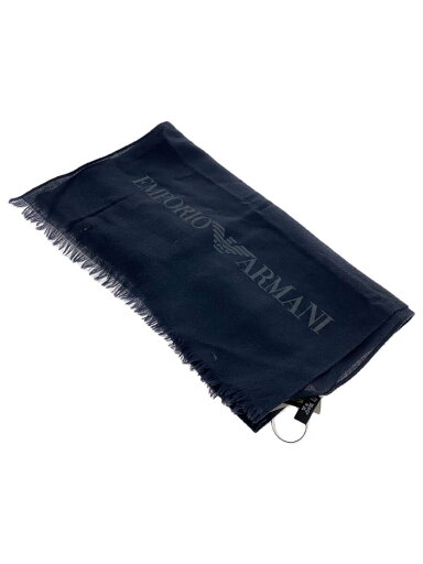 【中古】EMPORIO ARMANI◆マフラー/ウール/GRY/メンズ【服飾雑貨他】 【中古】EMPORIO ARMANI◆マフラー/ウール/GRY/メンズ【服飾雑貨他】