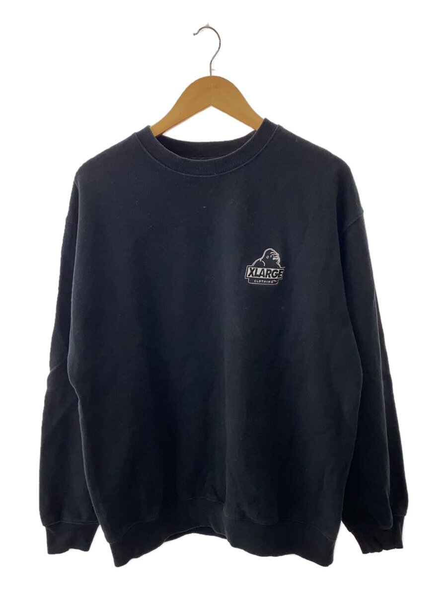 X-LARGE◆SLANTED OG CREWNECK SWEATSHIRT/スウェット/L/コットン/BLK/101243012002