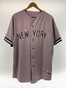 【中古】Majestic◆スポーツウェアー/L/GRY/NEWYORKヤンキース/90s//【スポーツ】