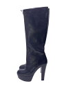 【中古】MARNI◆ロングブーツ/37/BRW/レザー【シューズ】(4)