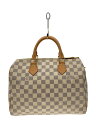【中古】LOUIS VUITTON◆スピーディ30_ダミエ・アズール_WHT/PVC/WHT【バッグ】