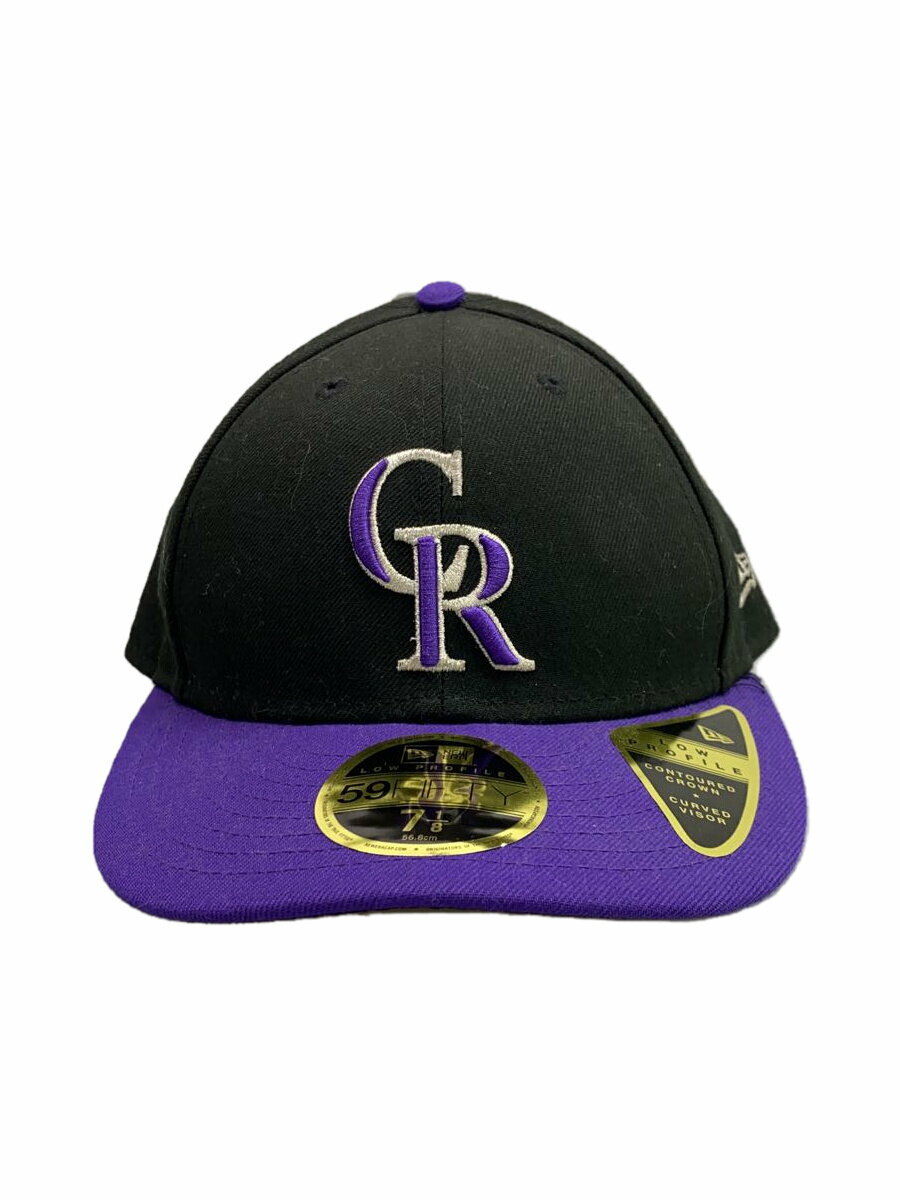 【中古】NEW ERA◆キャップ/7 1/8/コットン/BLK/メンズ【服飾雑貨他】