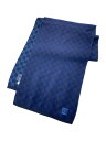 【中古】LOUIS VUITTON◆エシャルプ・プティ ダミエ/マフラー/ウール/ネイビー/総柄/メンズ/M77047//【服飾雑貨他】(4)