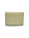 【中古】GUCCI◆エンボスロゴ_ミニウォレット/レザー/クリーム/レディース/731694【服飾雑貨他】