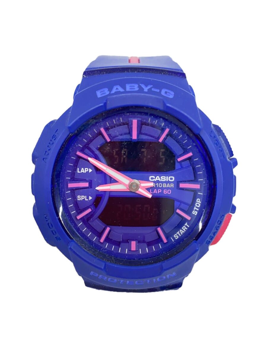 ORIS - 【中古】CASIO◆腕時計/デジアナ/--/BLU/BLU/BGA-240L//【服飾雑貨他】