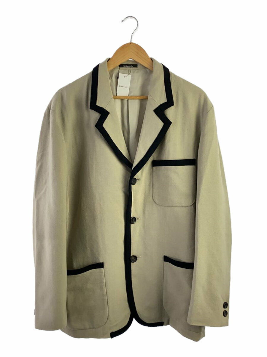 【中古】LQ MEN/テーラードジャケット/L/ウール/CRM/無地【メンズウェア】