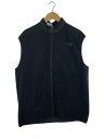 【中古】THE NORTH FACE◆フリースベスト/L/ポリエステル/BLK/無地【メンズウェア】