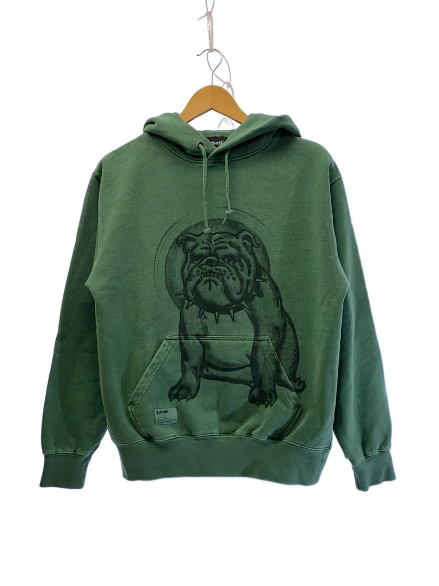 【中古】Schott◆パーカー/S/コットン/GRN/782-4231001【メンズウェア】