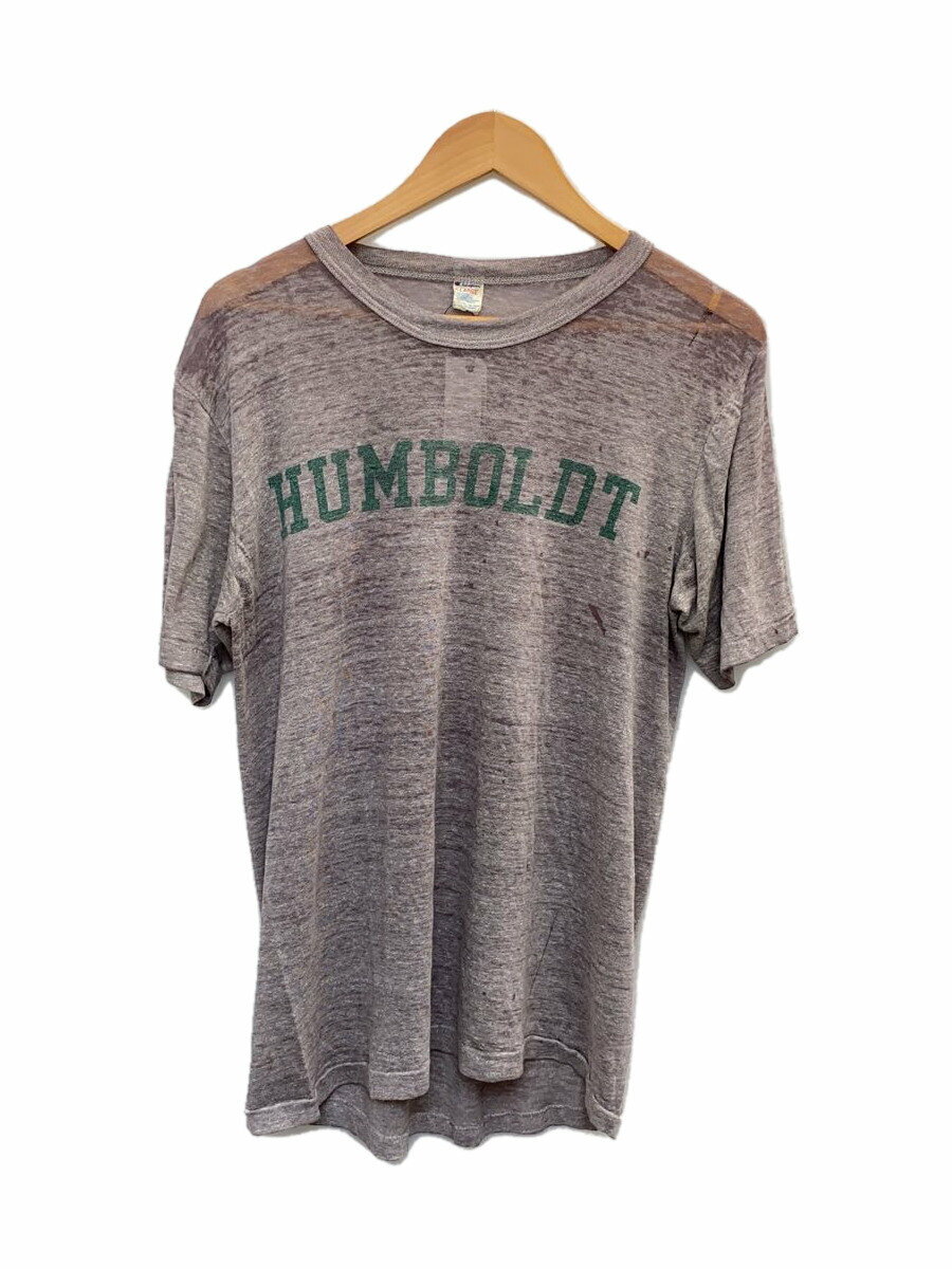 【中古】Champion◆80s/humboldt/霜降り/染み込み/Tシャツ/XL/コットン/GRY/無地【メンズウェア】