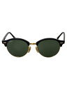 【中古】Ray-Ban◆メガネ/ハーフリム/プラスチック/BLK/BLK/メンズ/RB4246【服飾雑貨他】
