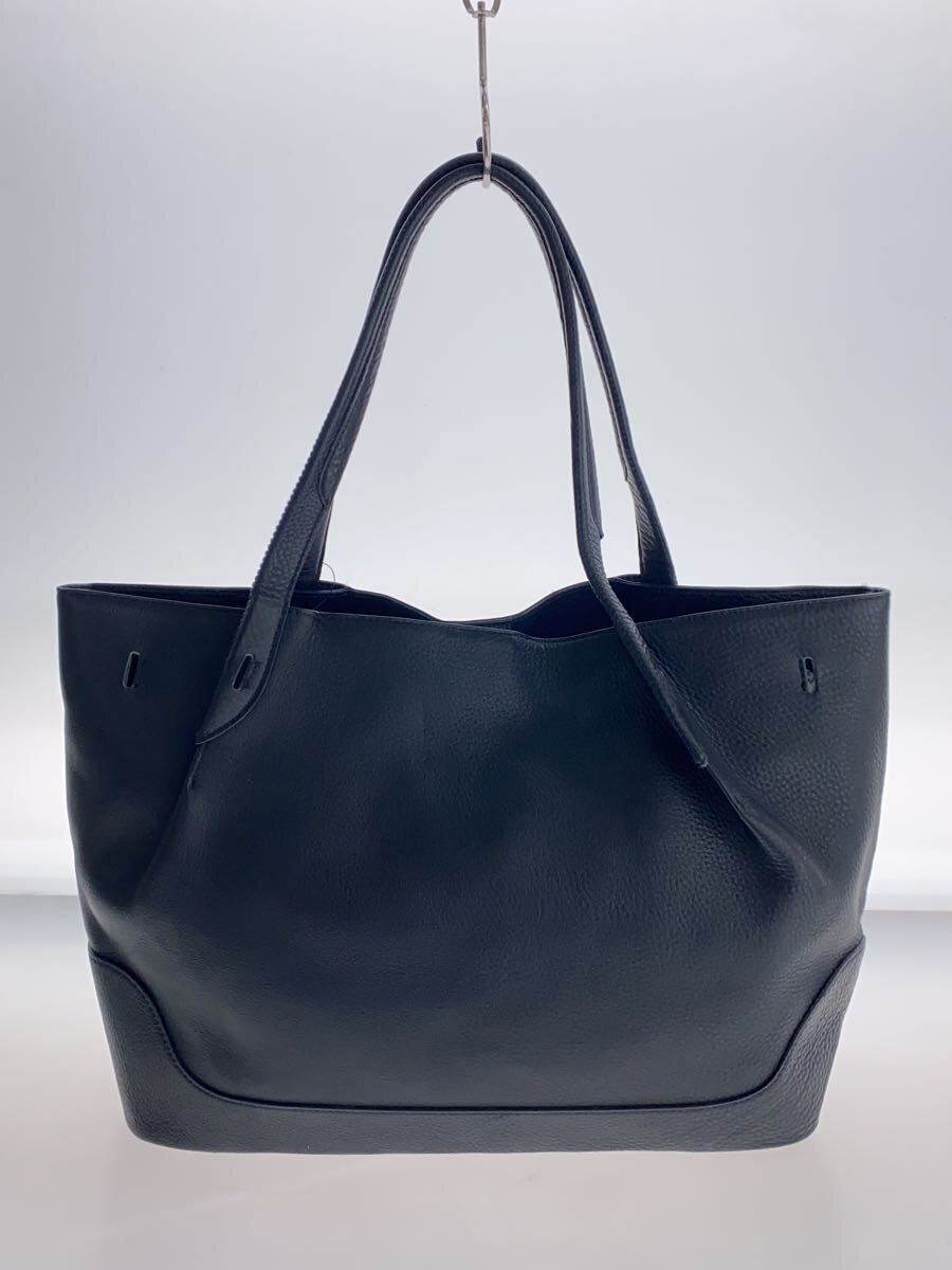 【中古】PELLE MORBIDA◆トートバッグ/レザー/BLK/無地【バッグ】