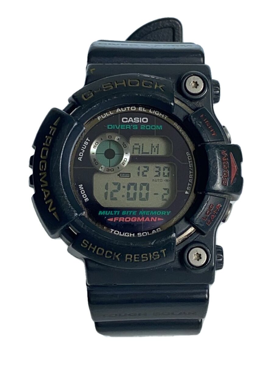 【中古】CASIO◆ソーラー腕時計・G-SHOCK/デジタル/ラバー/NVY/BLK【服飾雑貨他】