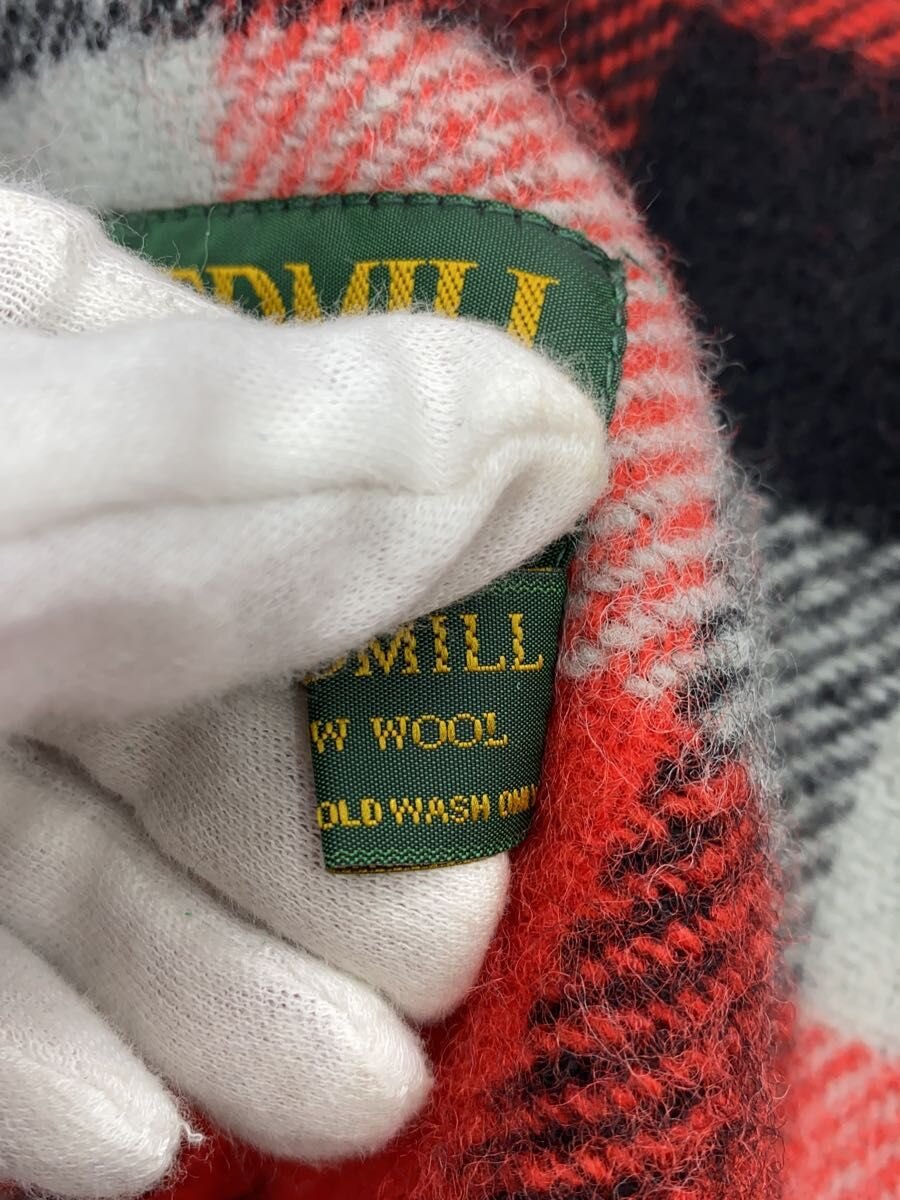 【中古】TWEED MILL◆マフラー/ウール/RED/チェック/メンズ//【服飾雑貨他】 3